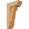 Ekena Millwork Balboa Slat Smooth Bracket w/ Offset Brace, Western Red Cedar, 7 1/2"W x 18"D x 30"H BKT0806X18X30BOA06SWR - alternate 1